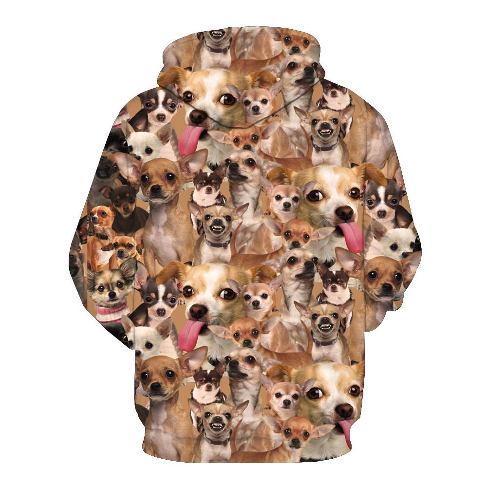 Chihuahua Collage Hoodie