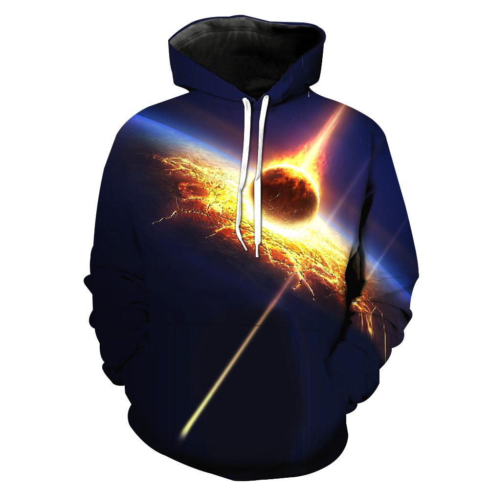 Meteor Hitting Earth Hoodie