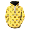 Tiger Face Emoji Hoodie