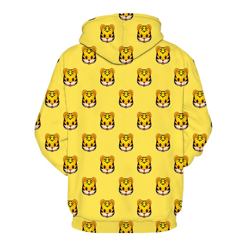 Tiger Face Emoji Hoodie