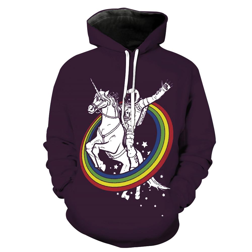 Rainbow Unicorn & Astronaut Epic Combo Hoodie