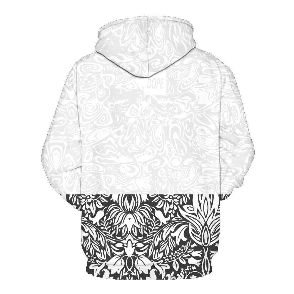 Half Floral Hoodie