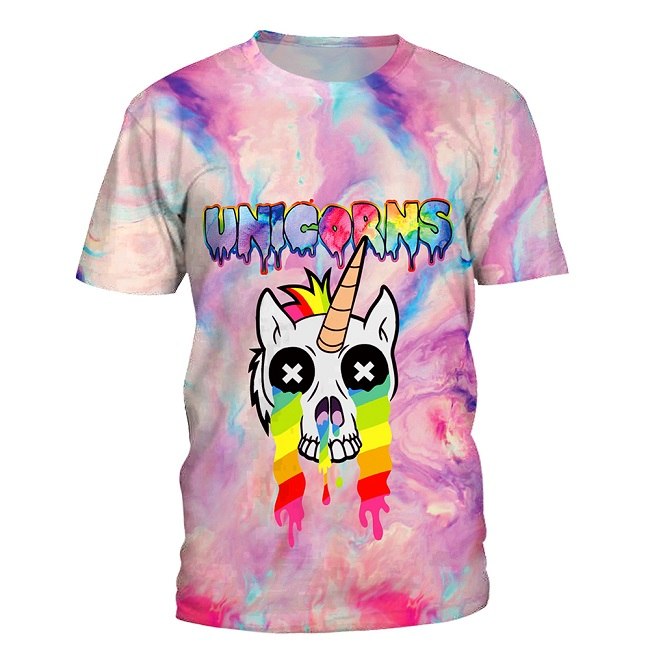 Summer Unicorn Graffiti T-Shirt