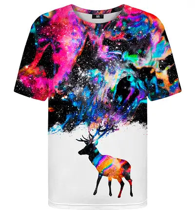 Cosmos Colourful Deer t-shirt