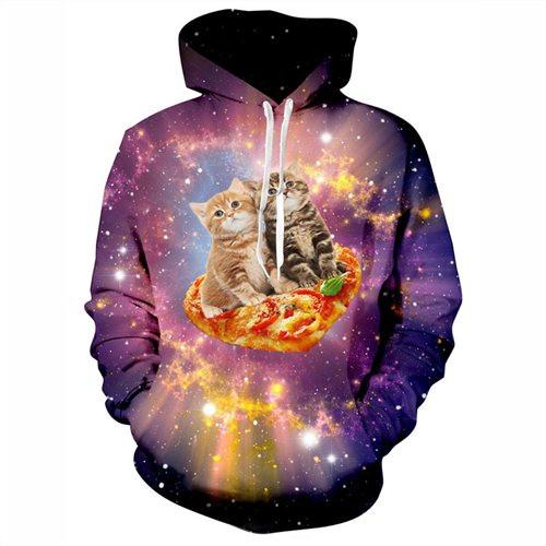 Unidentified Flying Kitties Hoodie