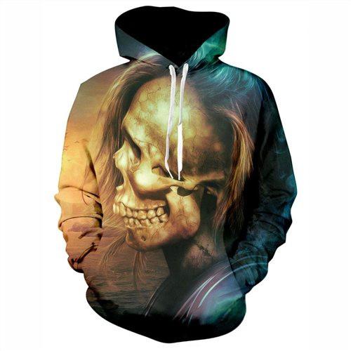 Skull Head Girl Hoodie