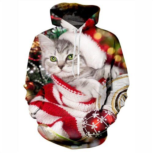 Christmas Kitty Hoodie
