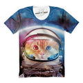 Cat Damon Astronaut T-Shirt