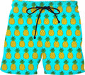 Pineapple Swim Shorts - Turquoise