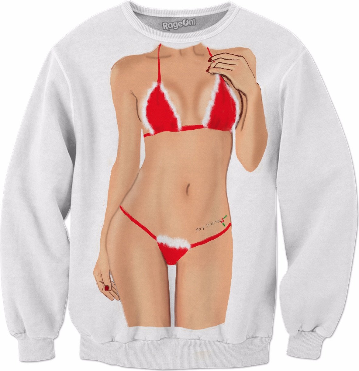 Santa Bikini Crewneck Sweatshirt
