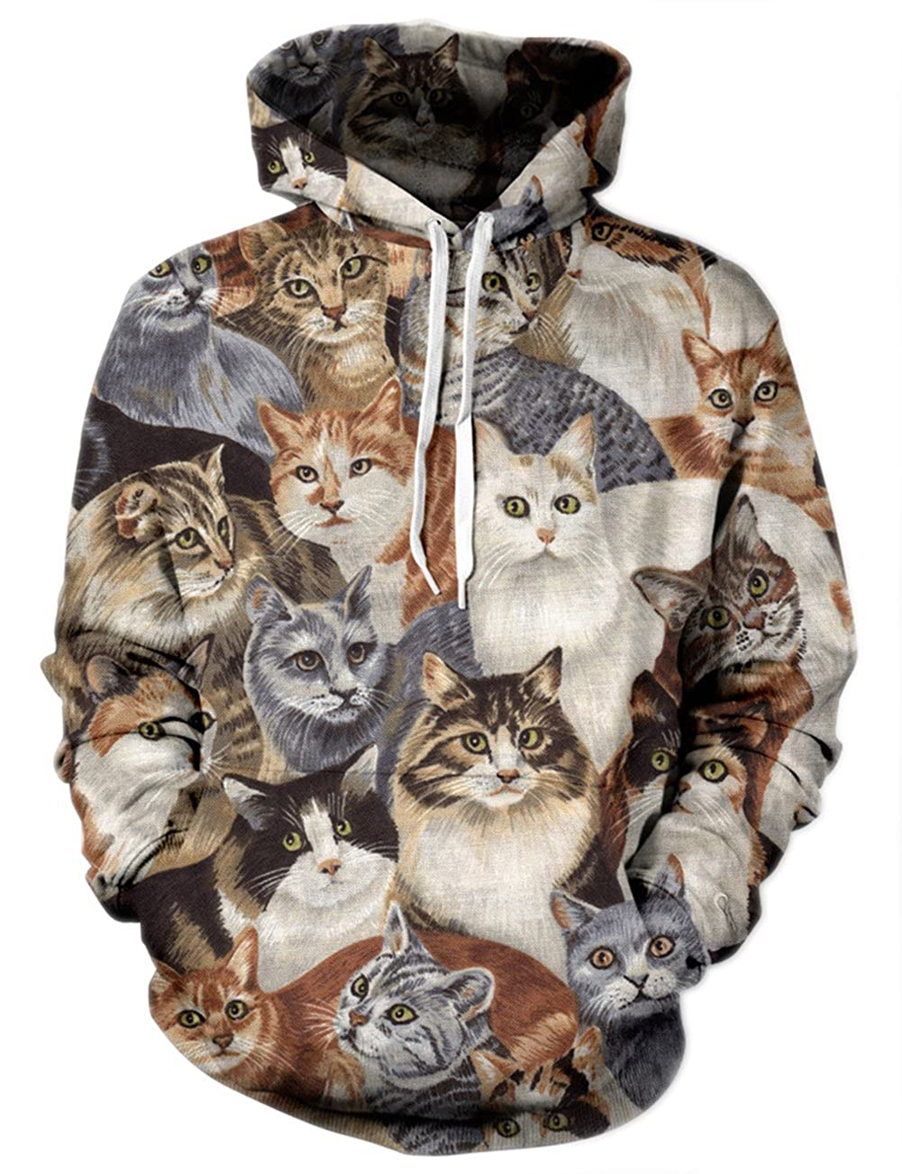 Cats Collage Hoodie