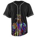 The Notorious Angel B.I.G. Black Button Up Baseball Jersey