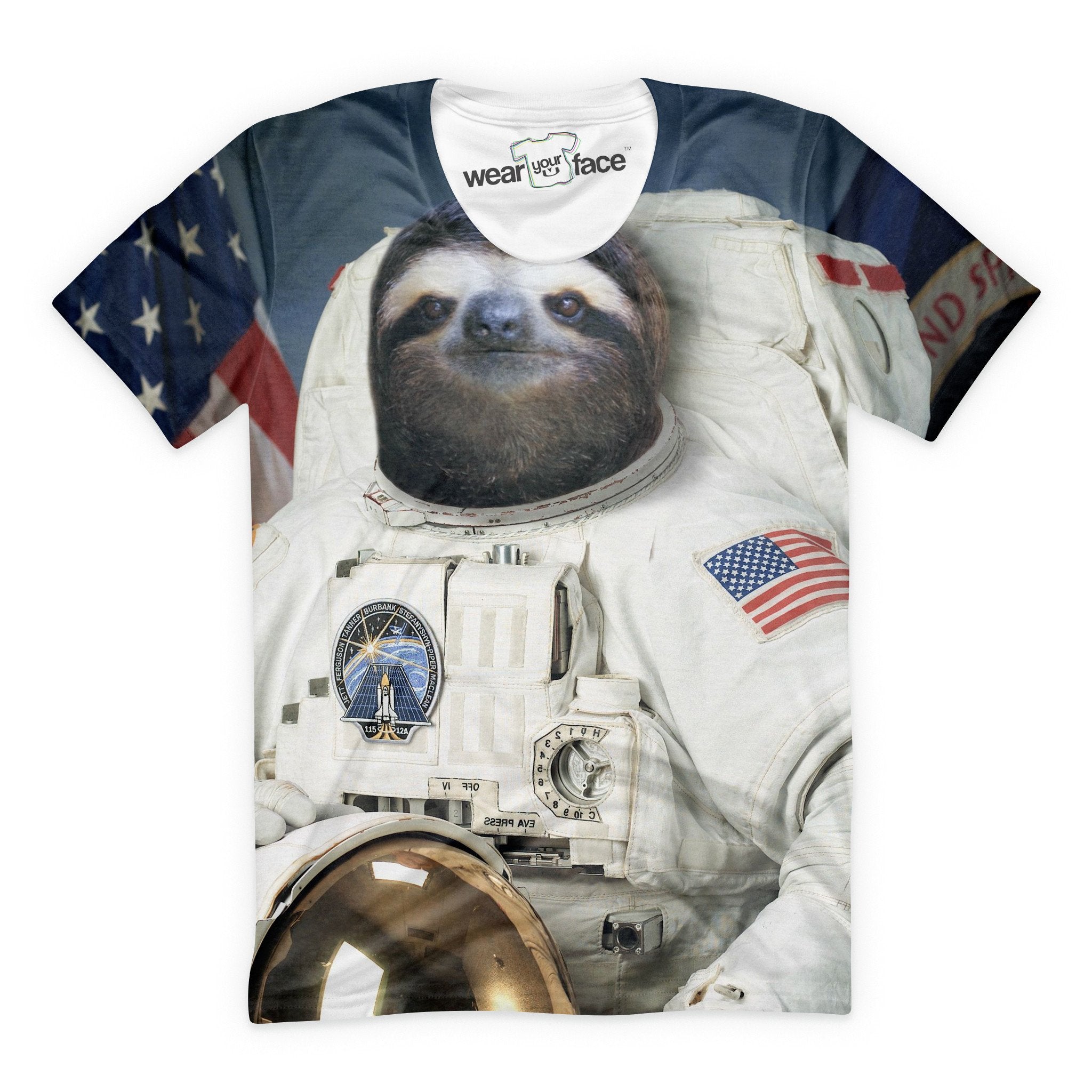 The Sloth Astronaut Mission T-Shirt