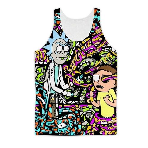 Rick and Morty Wrapped Up Tank