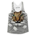 Breaking Through Bricks Cat Girls Tank