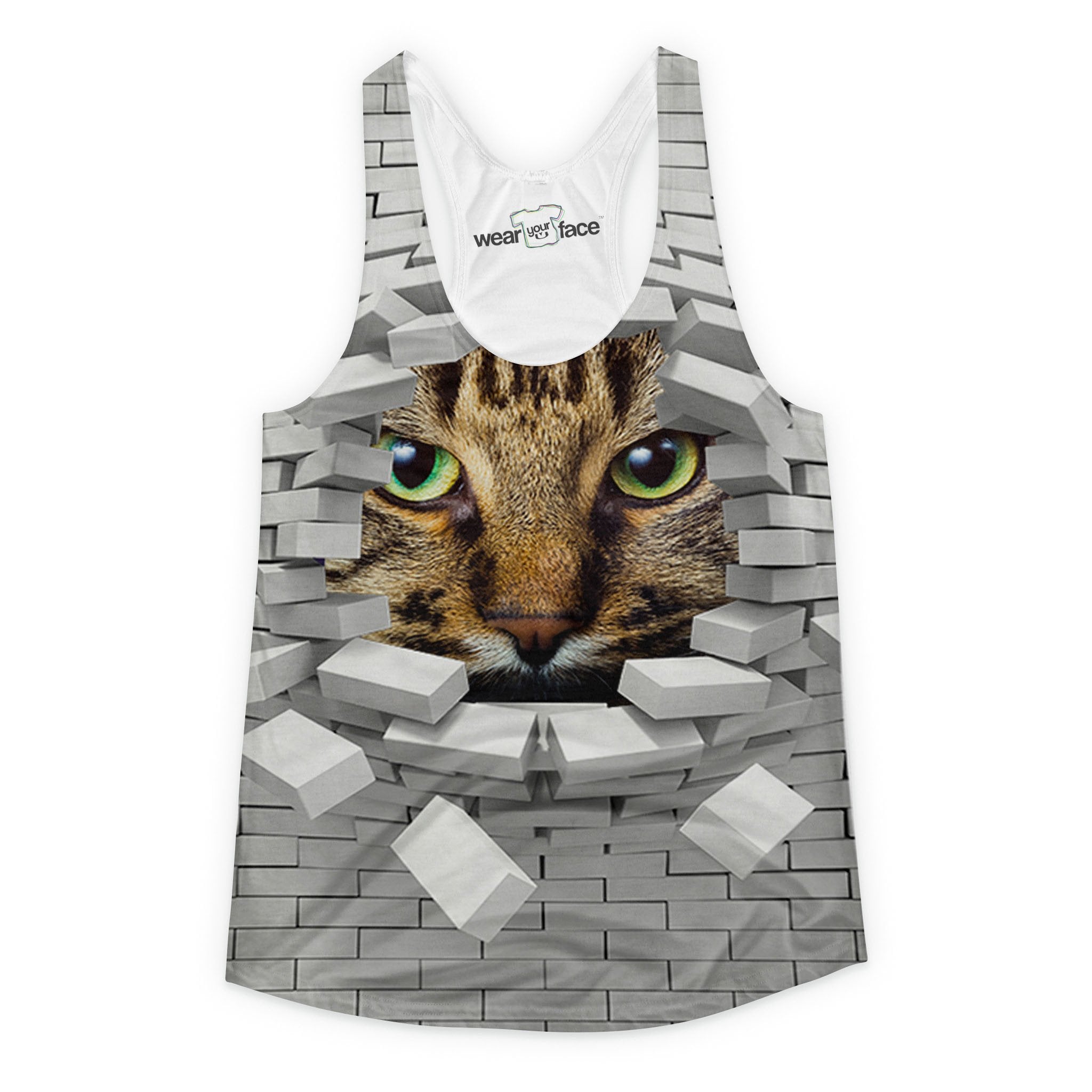 Breaking Through Bricks Cat Girls Tank