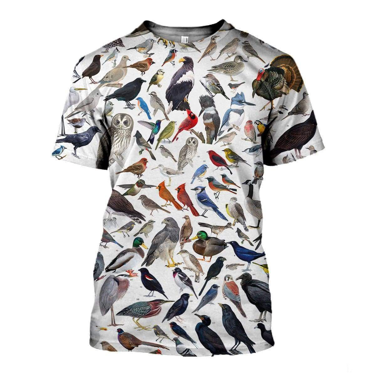 birds family collage