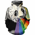 Panda Rainbow Hoodie