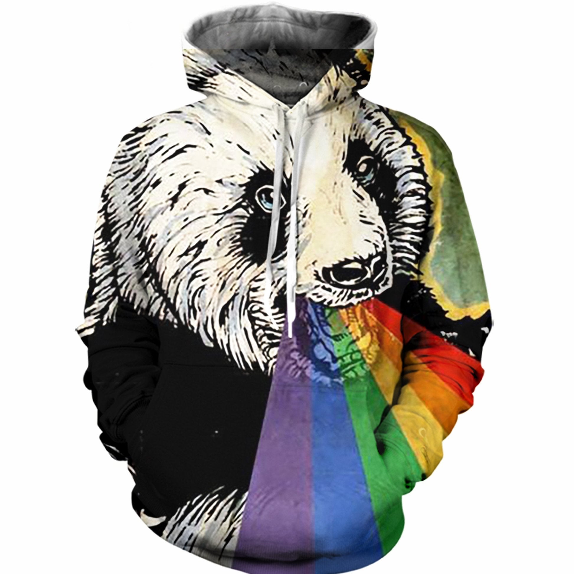 Panda Rainbow Hoodie