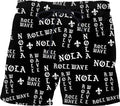 Roll Wave Black and White Swim Shorts