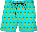 Tilted Pineapple Turquoise Swim Shorts