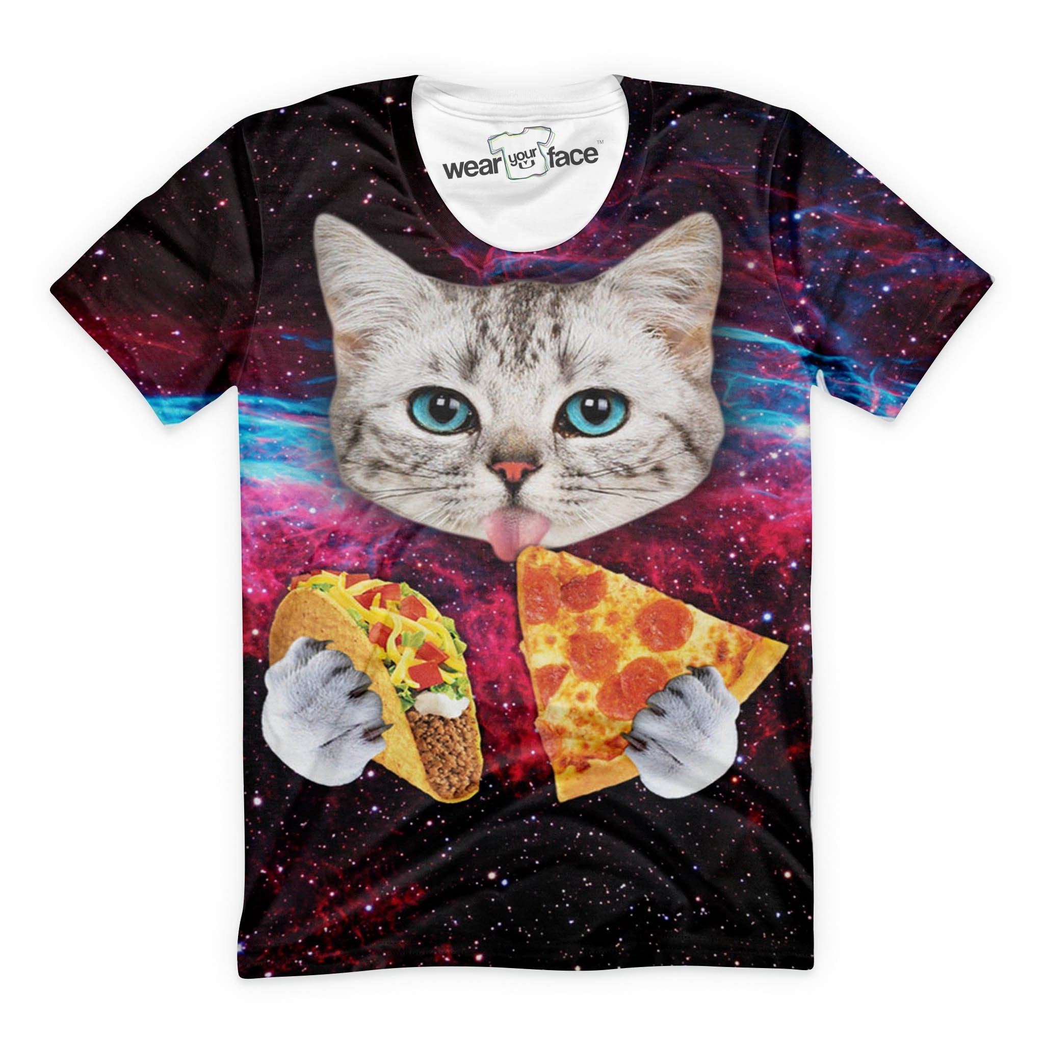Taco Pizza Combo Cat T-Shirt