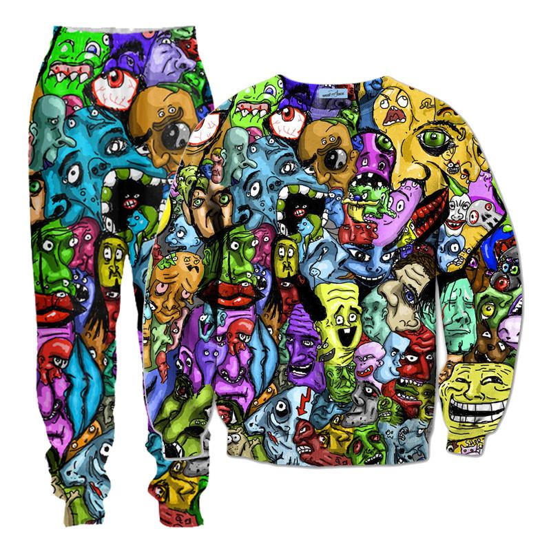 Trippy Faces Track Suit