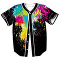 splash paint baseball tee