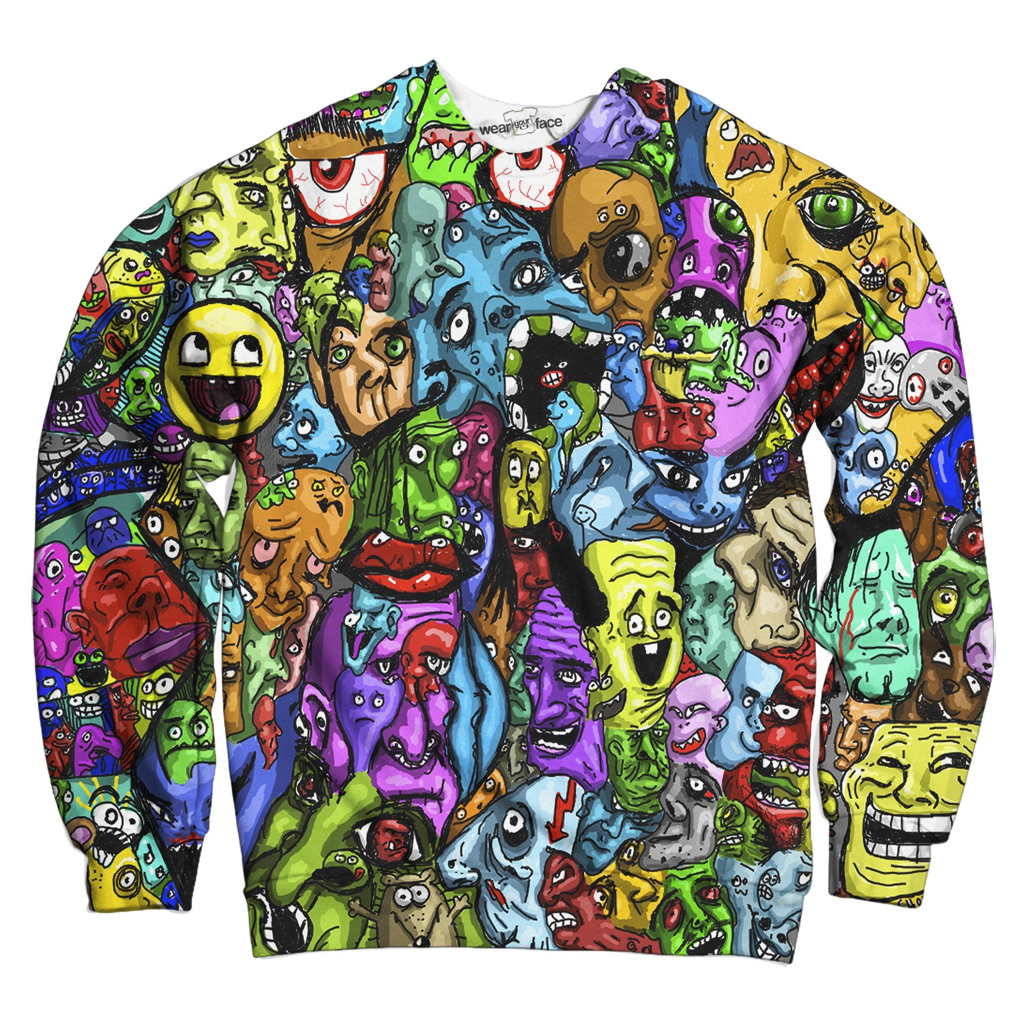 Trippy Faces Sweatshirt