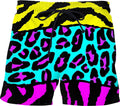 Wild Animal Print Swim Shorts