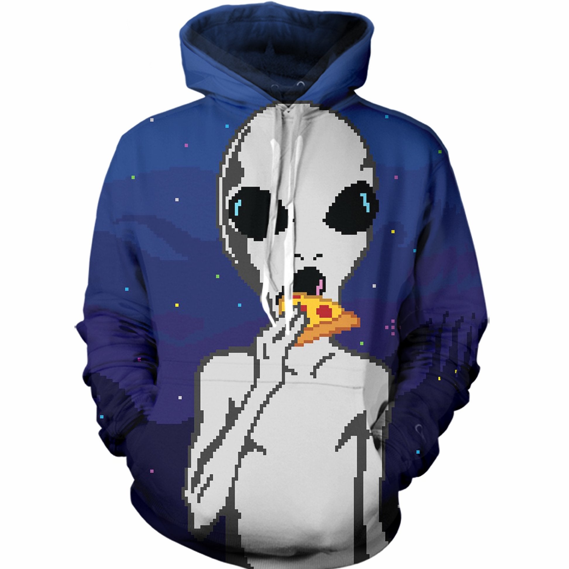 Aliens Love Pizza Hoodie