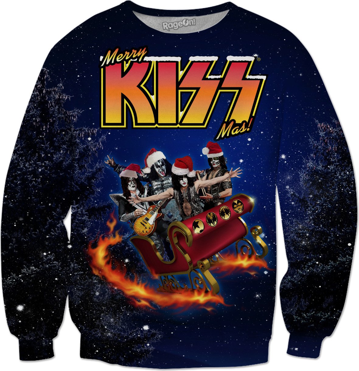 KISS - Santa Is Coming! Crewneck Sweatshirt