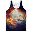 Purrfect Pizza Galaxy Tank