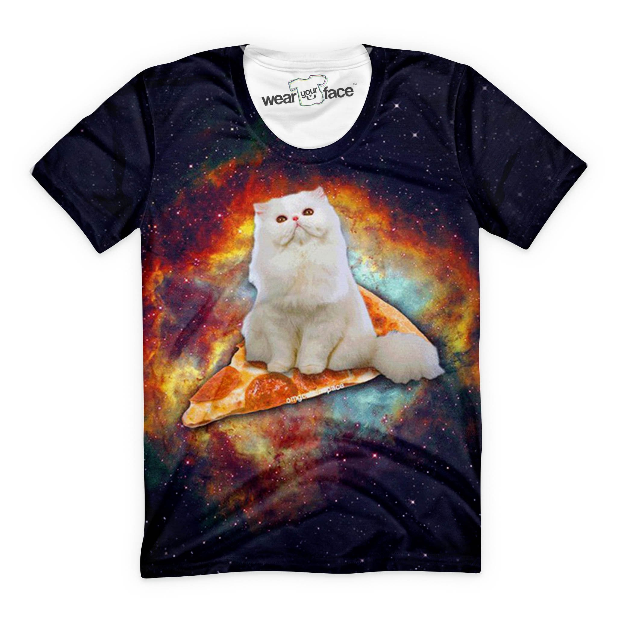 Purrfect Pizza Galaxy T-Shirt
