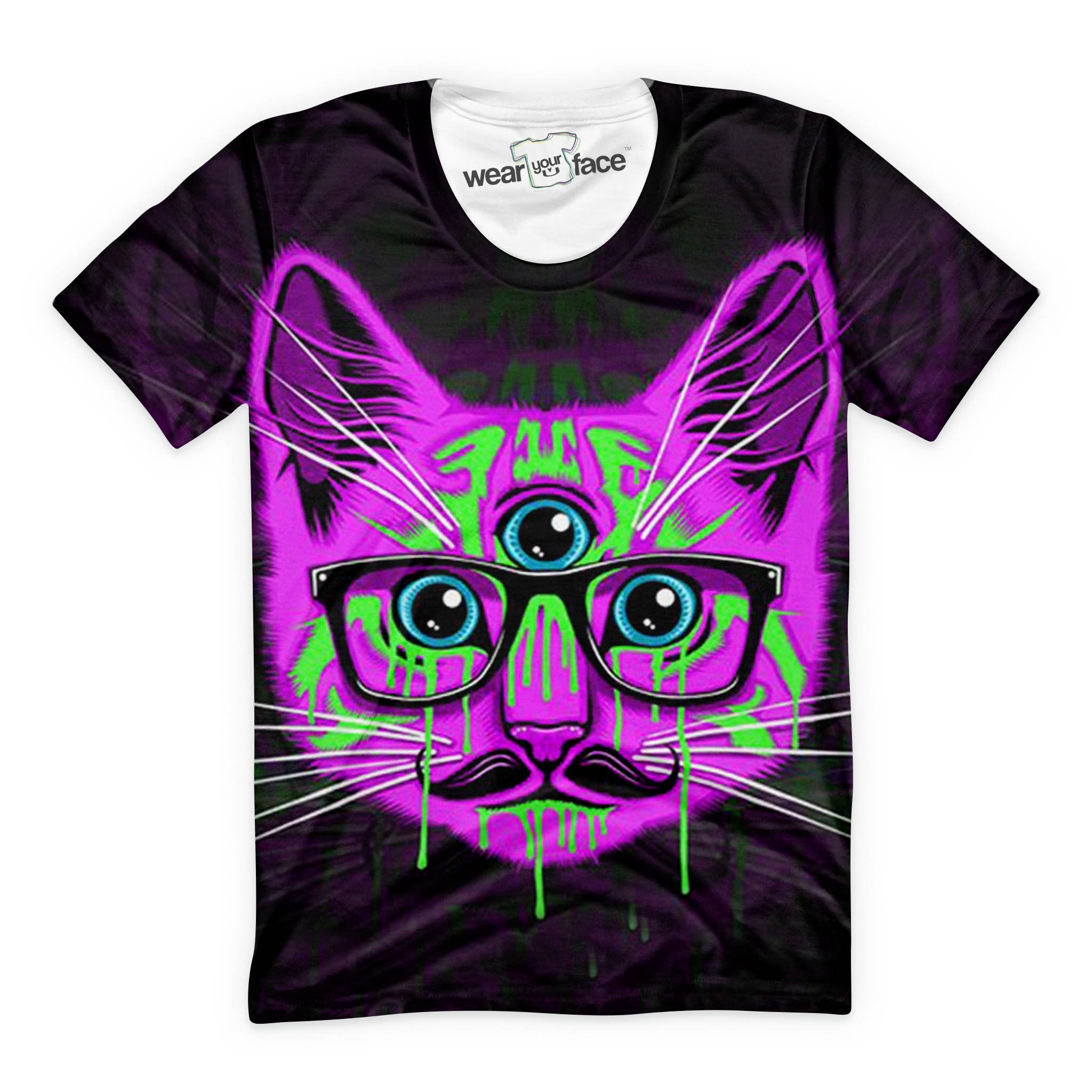 Neon Third Eye Kitty T-Shirt