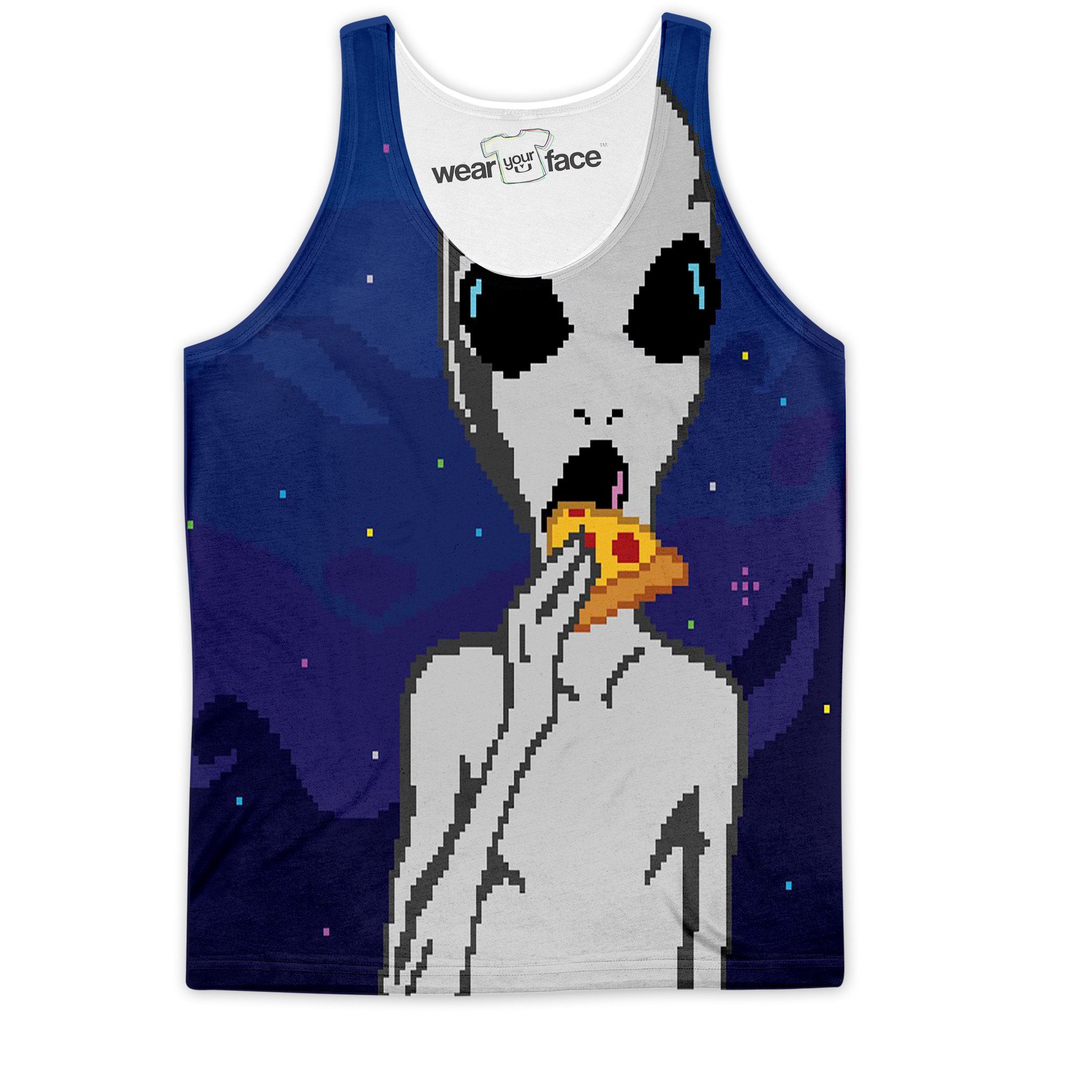 Aliens Love Pizza Tank