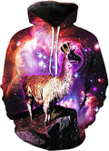 Stunning Design Space Galaxy Mountain Goat Aura Hypnosis