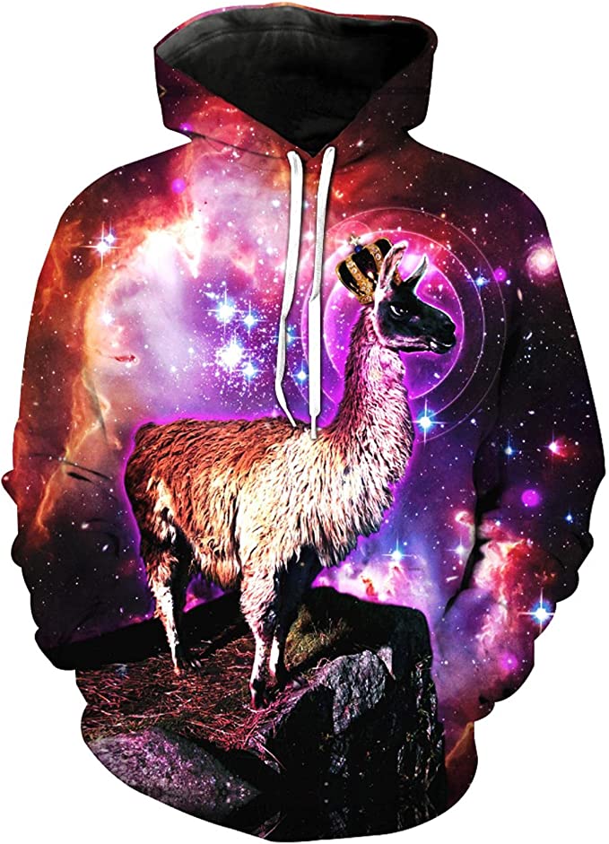 Stunning Design Space Galaxy Mountain Goat Aura Hypnosis