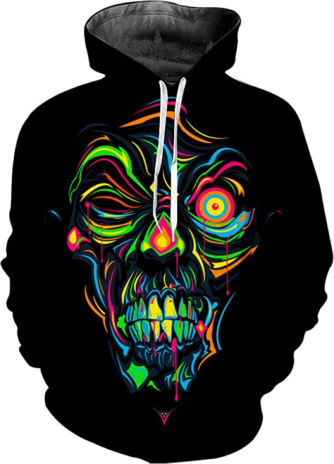 Zombie Art Dead Face Hoodie