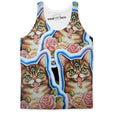 Trippy Neon Feline Tank