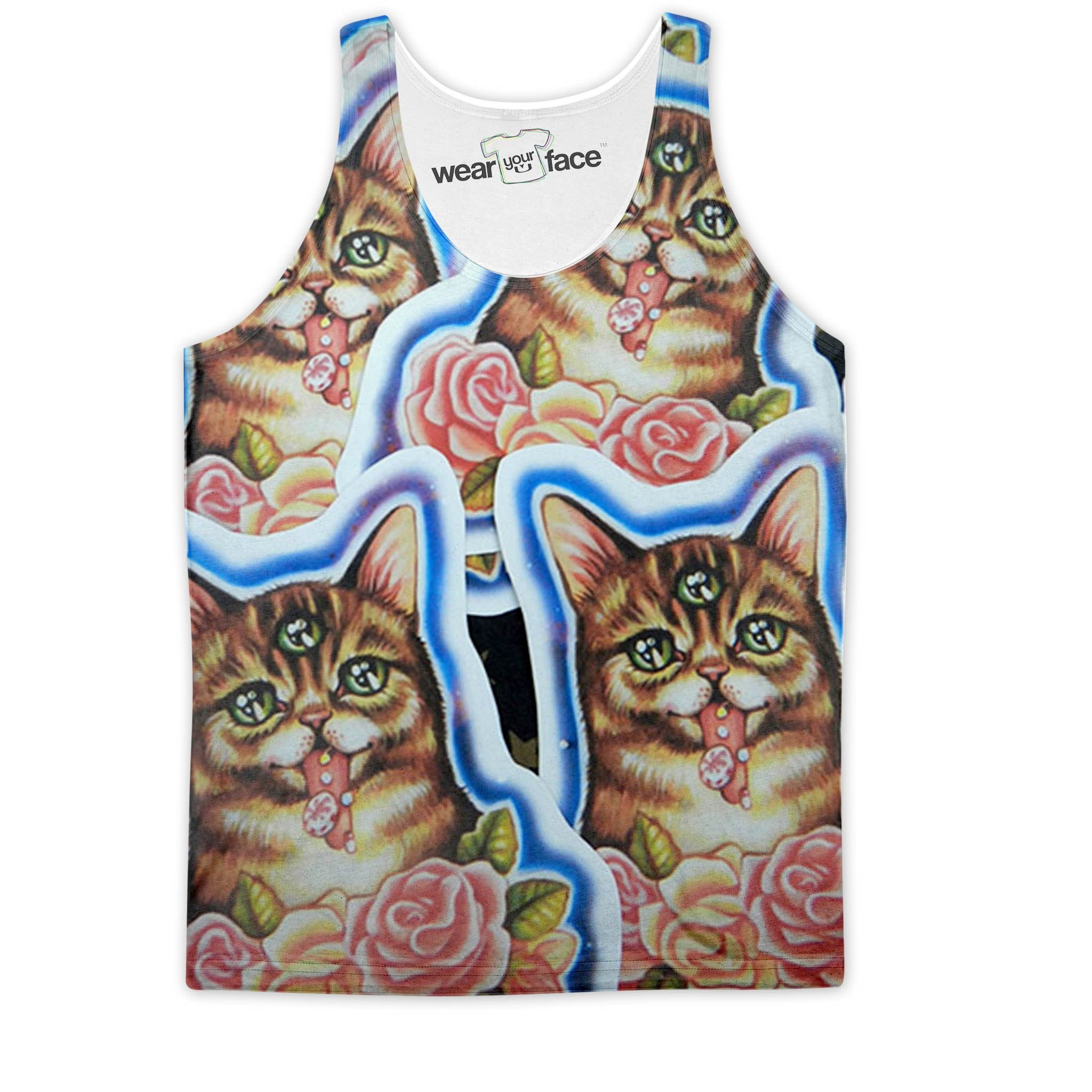 Trippy Neon Feline Tank