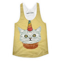 Cupcake Unicorn Cat Girls Tank