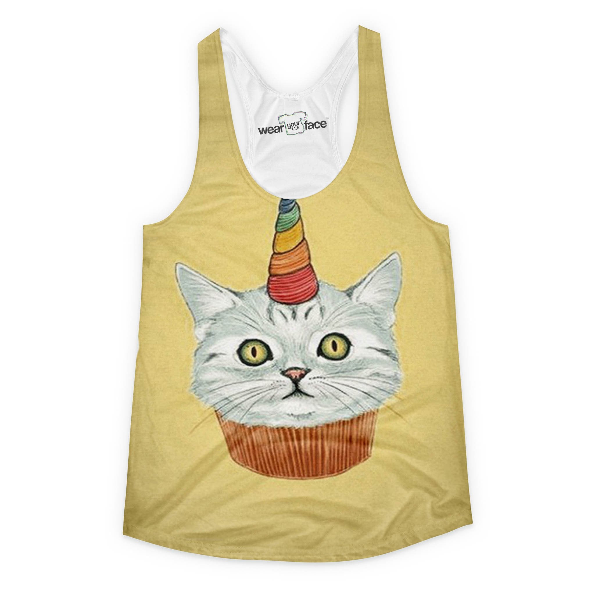 Cupcake Unicorn Cat Girls Tank
