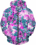 Tropical Garden Pink Hoodie