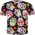 Flower Skulls - Offered In Every Product! T-Shirt