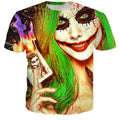 Halloween Girl Joker T-Shirt