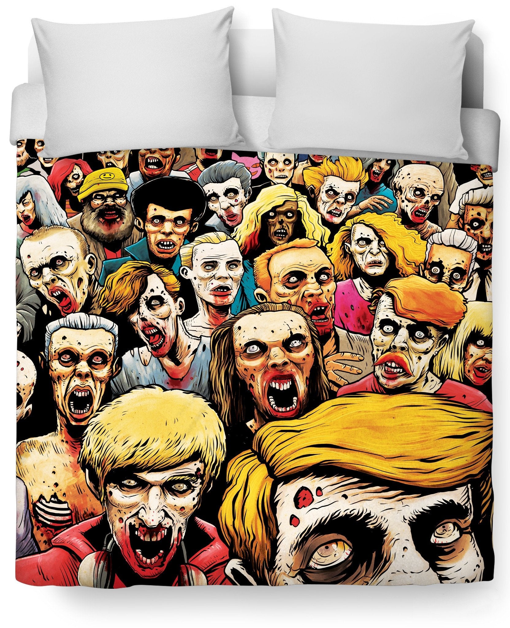 Zombies at the Mall Duvet Cover