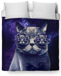 Hipster Cat Duvet Cover