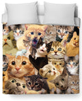 Surprised Cats Duvet Cover