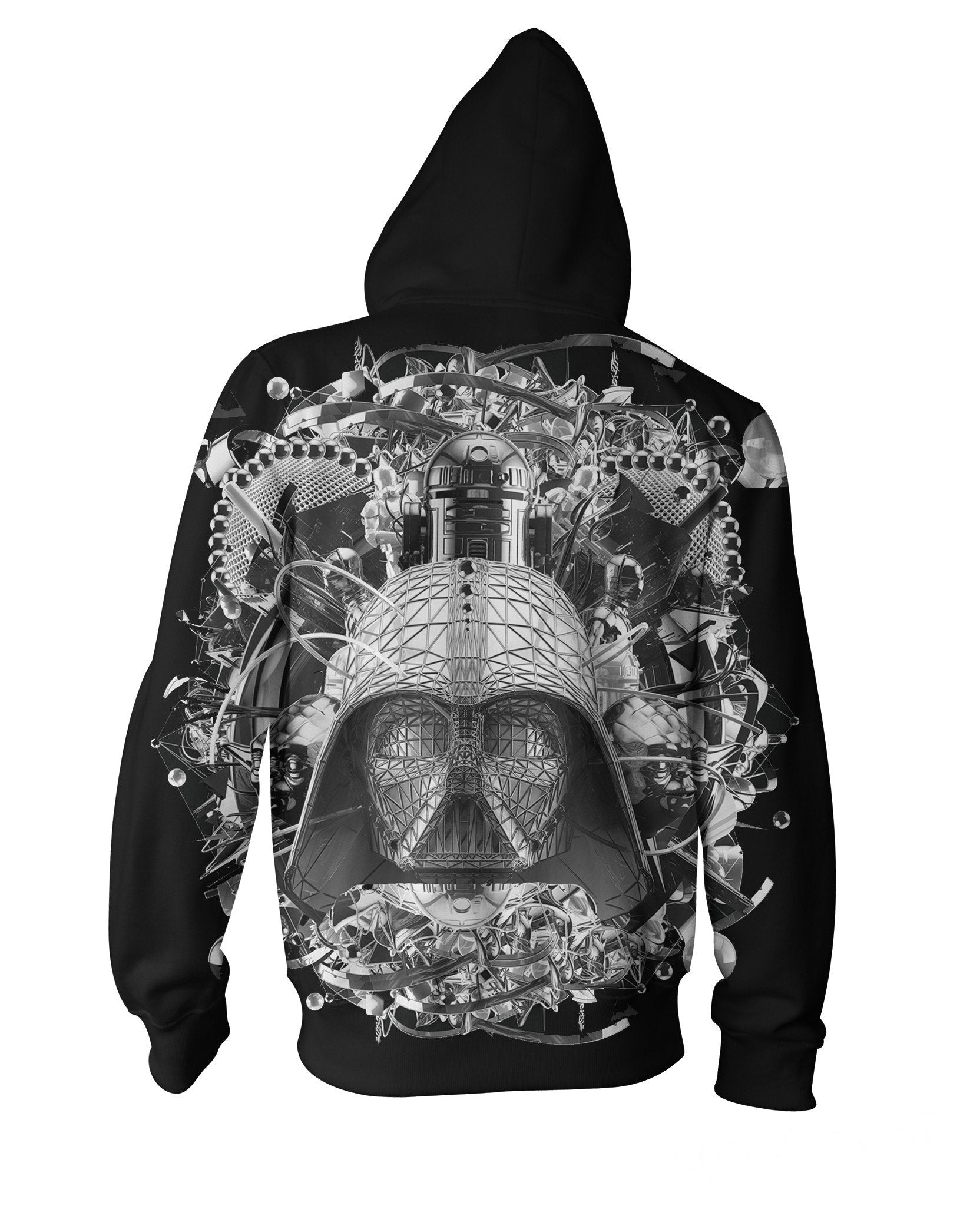 Digital Empire B&W Zip-Up Hoodie